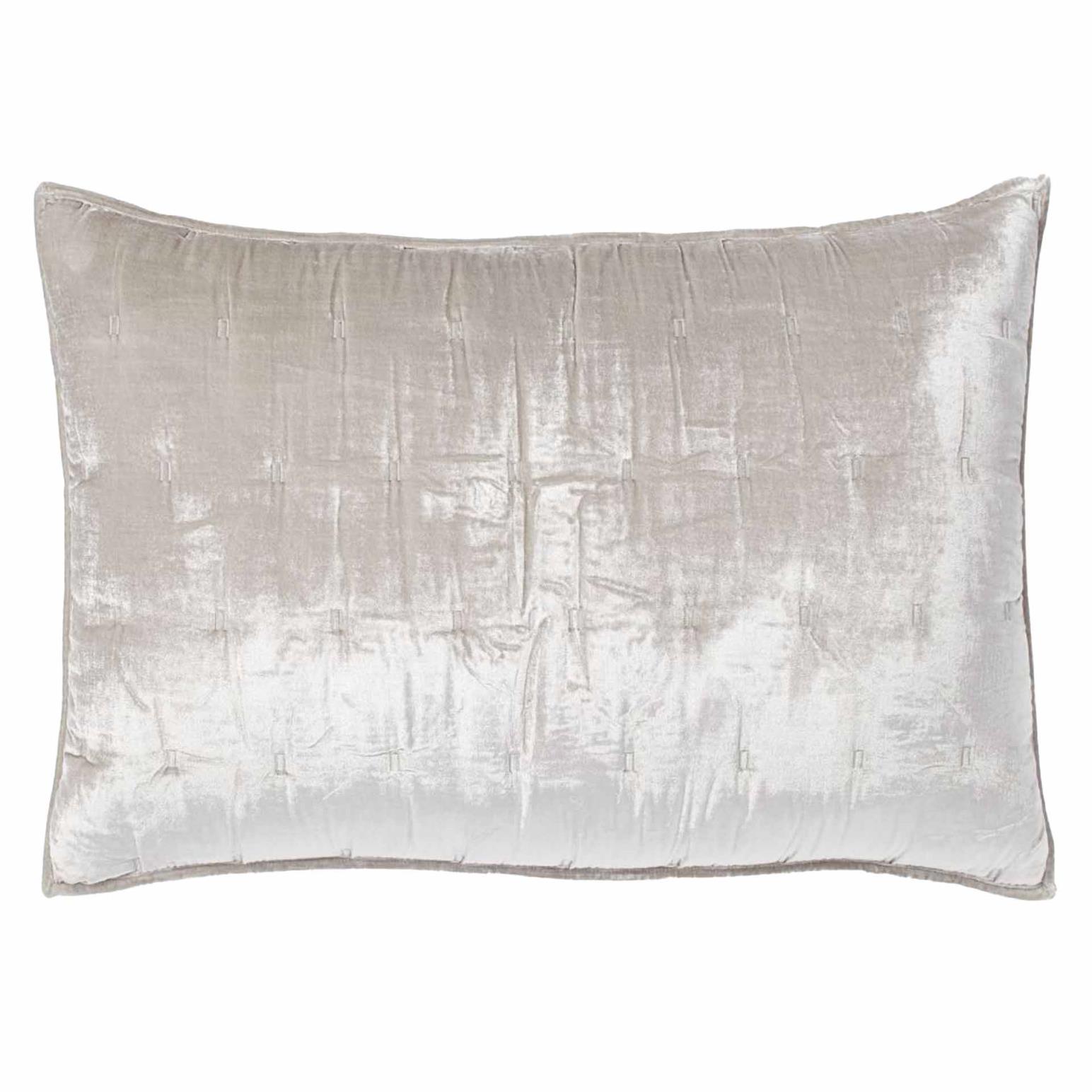 West Elm Lush Velvet Tack Stitch Quilt Pillow Case